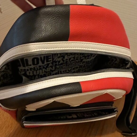 Loungefly DC Harley Quinn 30th Anniversary Mini Backpack GameStop Exclusive NWOT